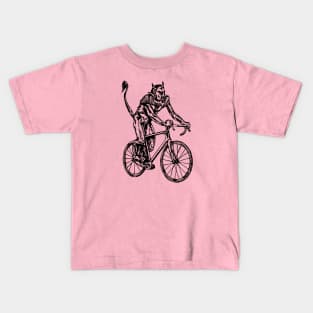 SEEMBO Devil Cycling Bicycle Bicycling Biker Biking Fun Bike Kids T-Shirt